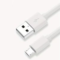 Micro USB-A Daten- und Ladekabel, 100 cm, Weiss (NEU)
