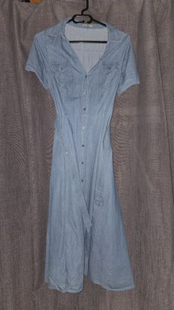 Jeanskleid, Sommerkleid mit Gürtel
