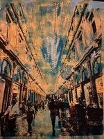 Original, signiert und gerahmtes Brüssel- Acrylbild