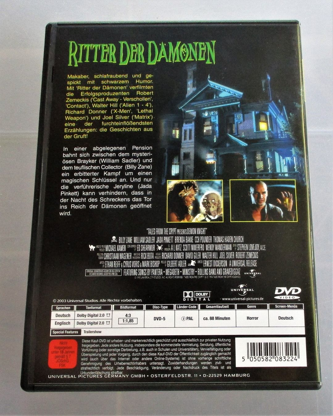 Tous les DVDs: RITTER DER DÄMONEN - Billy Zane – D'occasion à Wattwil par Muriel10 1