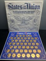 Vintage States of the Union 50 Bronze Coin Collection