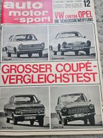 AMS 12/66 Karmann Ghia Fiat 850 C Renault R4 Kadett 12 M xb
