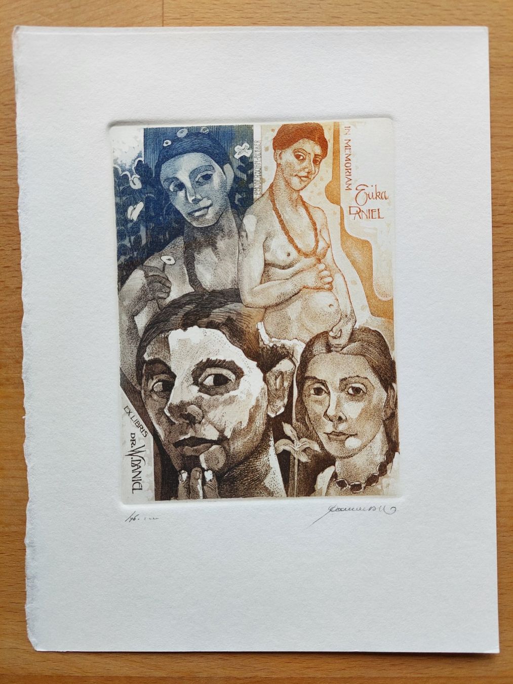 Dipinti: Exlibris Hedwig Pauwels - Original Farbradierung signiert – Usato da Obfelden venduto da Exlibris-Art