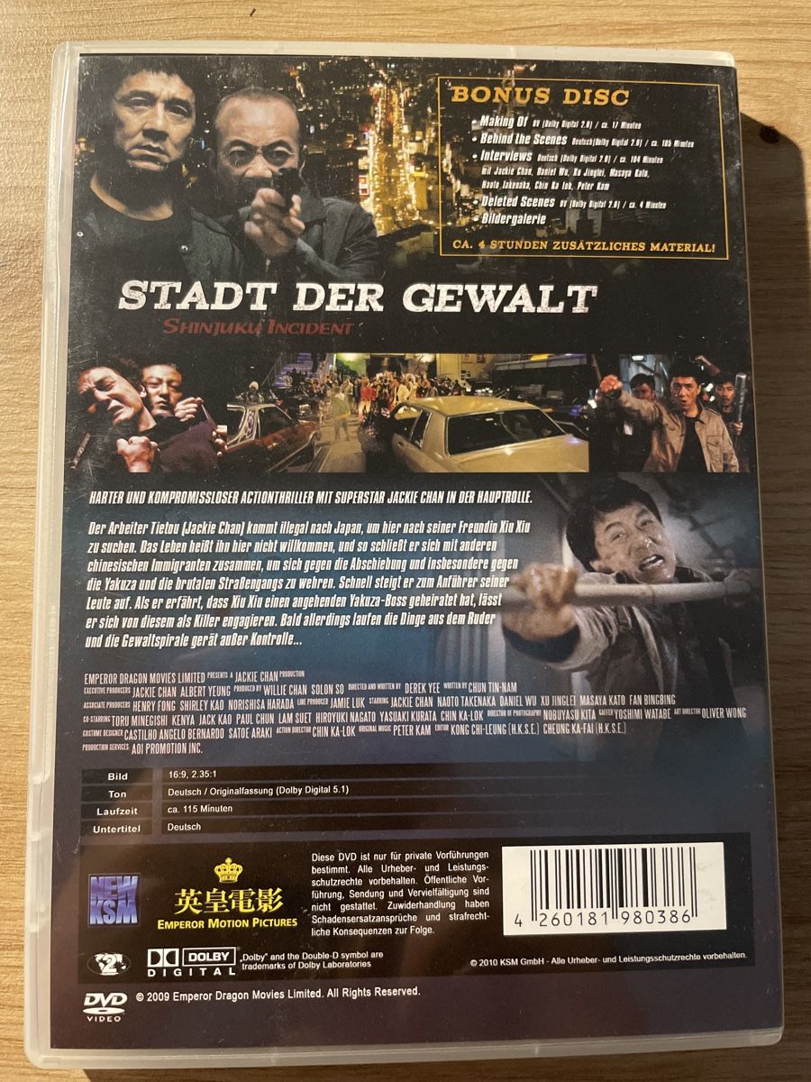 Tutti i DVDs: Stadt der Gewalt Jackie Chan – Usato da Sargans venduto da Didis 1