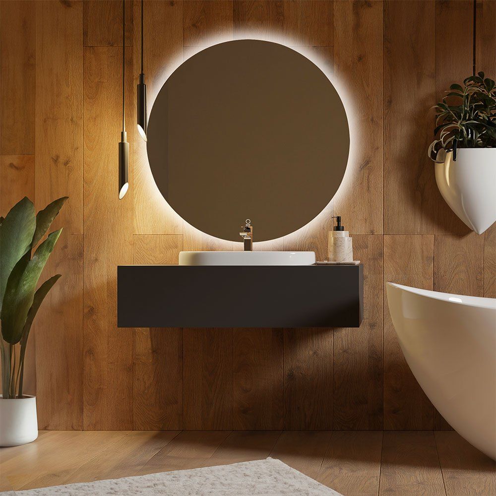 Spiegel: LED-Spiegel Rund SILA mit Touch-Schalter - 100cm – Neu und originalverpackt aus Wallenwil von toesstal-vertrieb