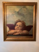 Sehr Schönes Bild Engel, Kunstdruck auf Sperrholz,Top Rahmen