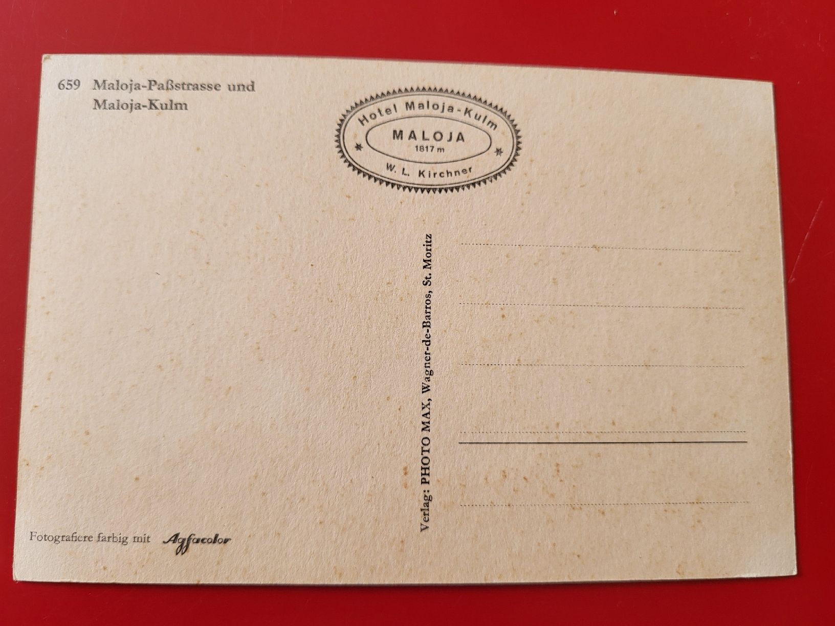Cartes postales: maloja – D'occasion à Hauterive NE par Belem 1