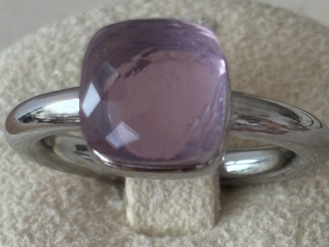Anelli: Luxus Elegante Gr.17/7 Ring Farbe: Silber / Rosa – Nuovo (secondo la descrizione) da Biel-Bienne venduto da Roserosse13 1