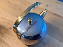 Alte Spring Teekanne Goldstar mit Goldakzenten 2l made in CH