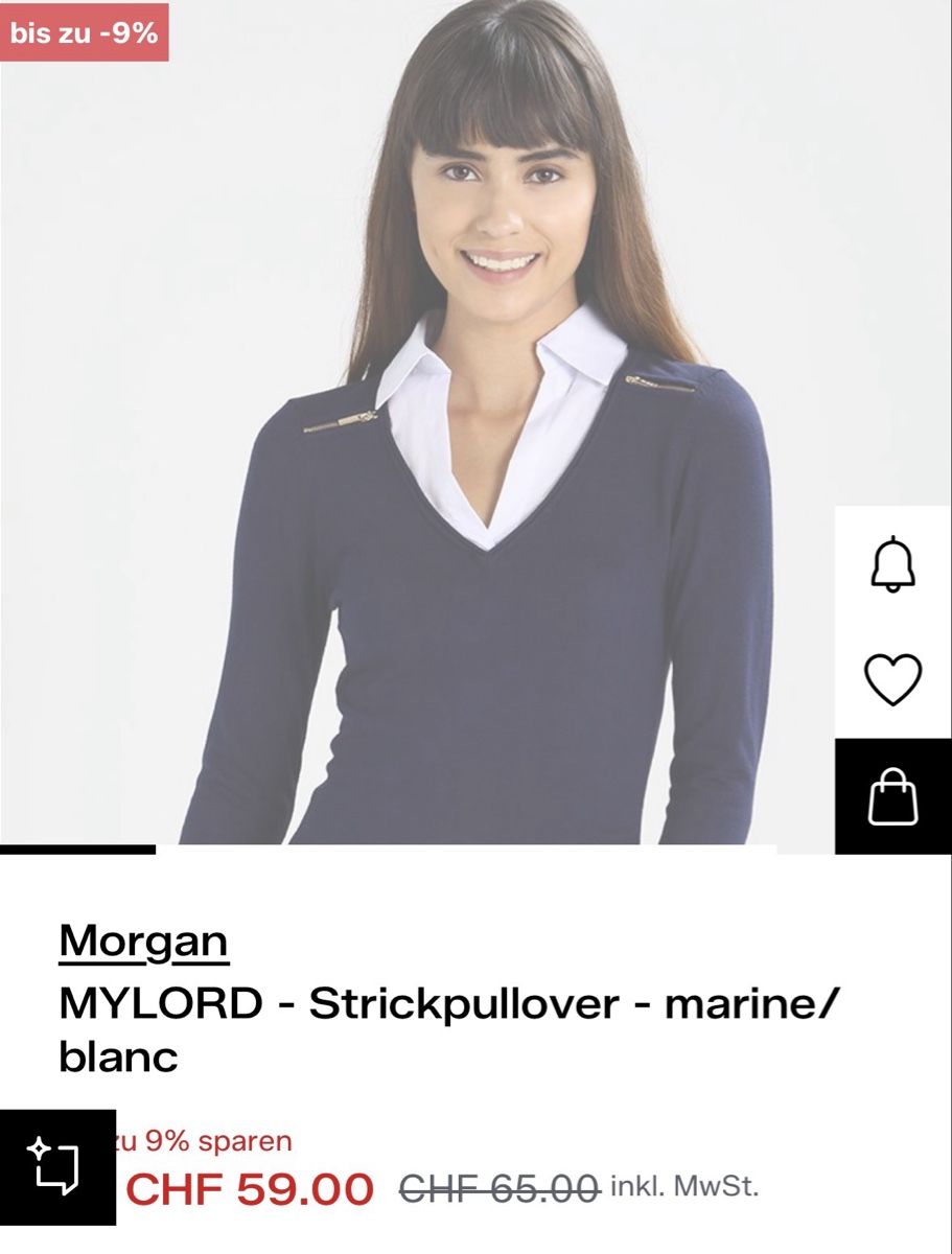 Morgan Pullover & Sweatshirts: Morgan Strickpullover MYLORD, marine/weiss, Gr. S – Gebraucht aus Wetzikon ZH von DiesundDas365 4