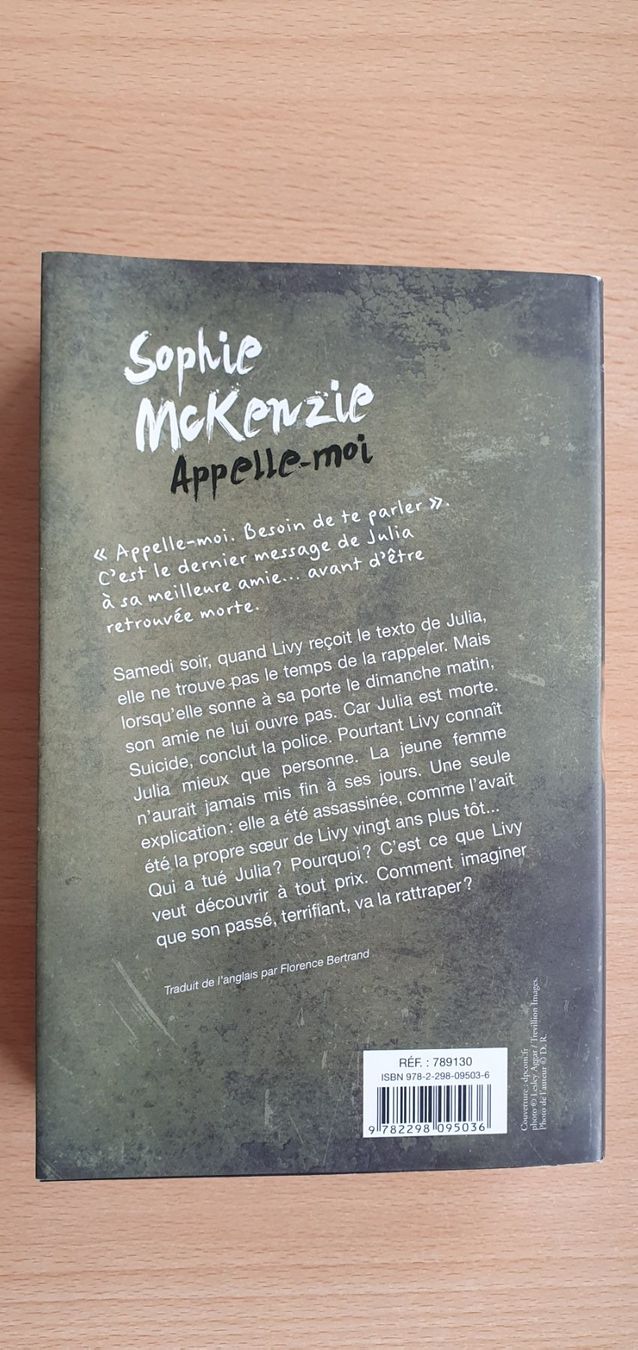 Libri: Sophie McKenzie Appelle moi – Usato da Moutier venduto da mai_pq7w 1