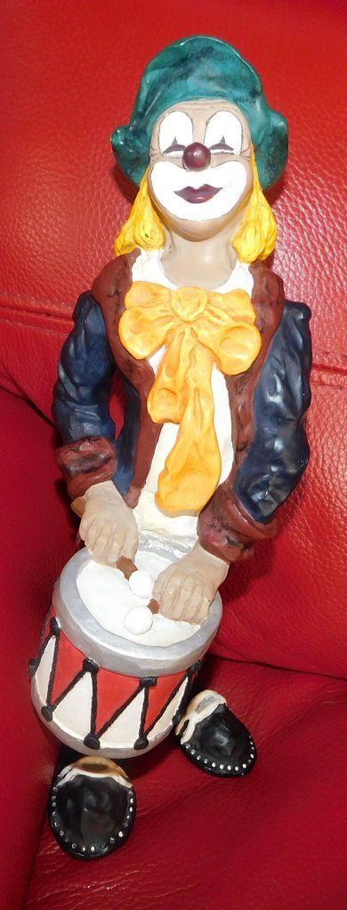 Statuette: 3 Clowns, Handmade,signiert – Usato da Villnachern venduto da Schnugelchen 2