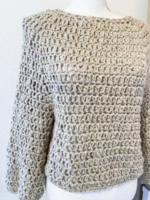Pulls & Sweat-shirts: Gehäkelte Topdown Pullover Pulli acryl – Neuf (Voir description) à Carabbia par katiamandelli 4