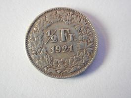 50 Rp. 1921 silber