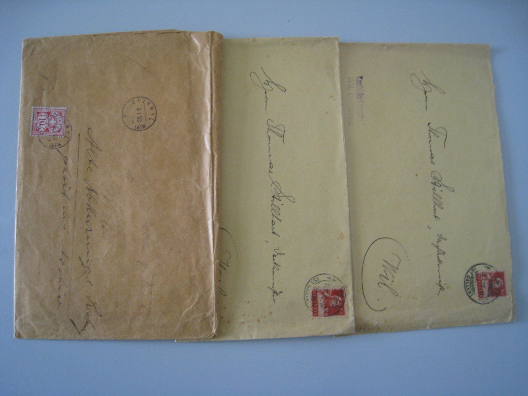Buste & buste per spedizione: Alte Briefe 1893  1919 – Usato da Aarwangen venduto da Pinsel7890 2