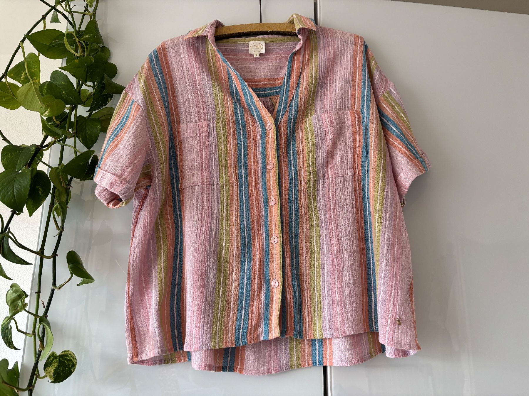 Des Petits Hauts Blusen: DES PETIT HAUTS "ERICOLA" gestreifte Bluse Gr. 2 – Gebraucht aus Zürich von missmodernage