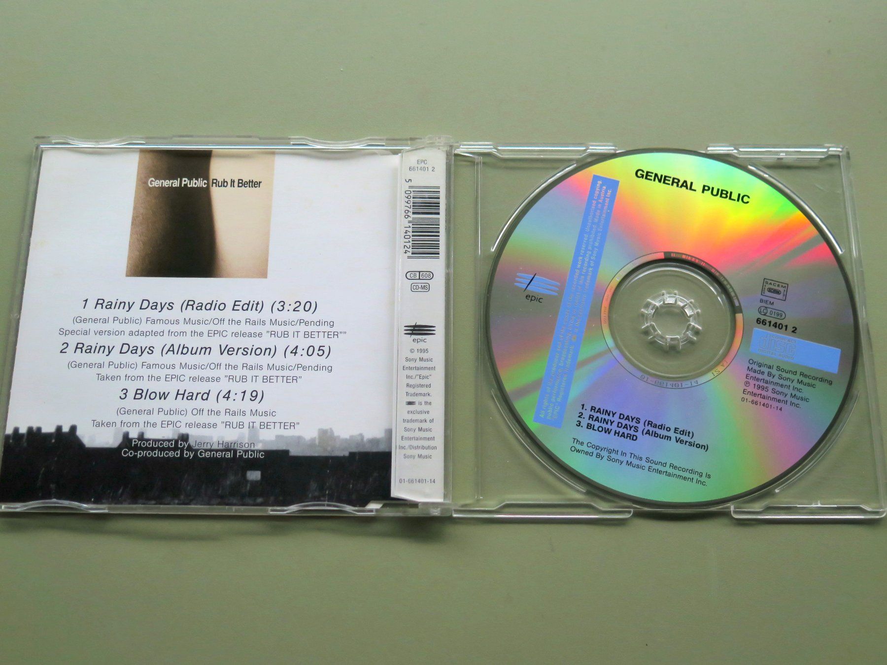 CD: CD-S GENERAL PUBLIC: Rainy days, 1995, 3 tracks – Usato da Bern venduto da Balzamico 1