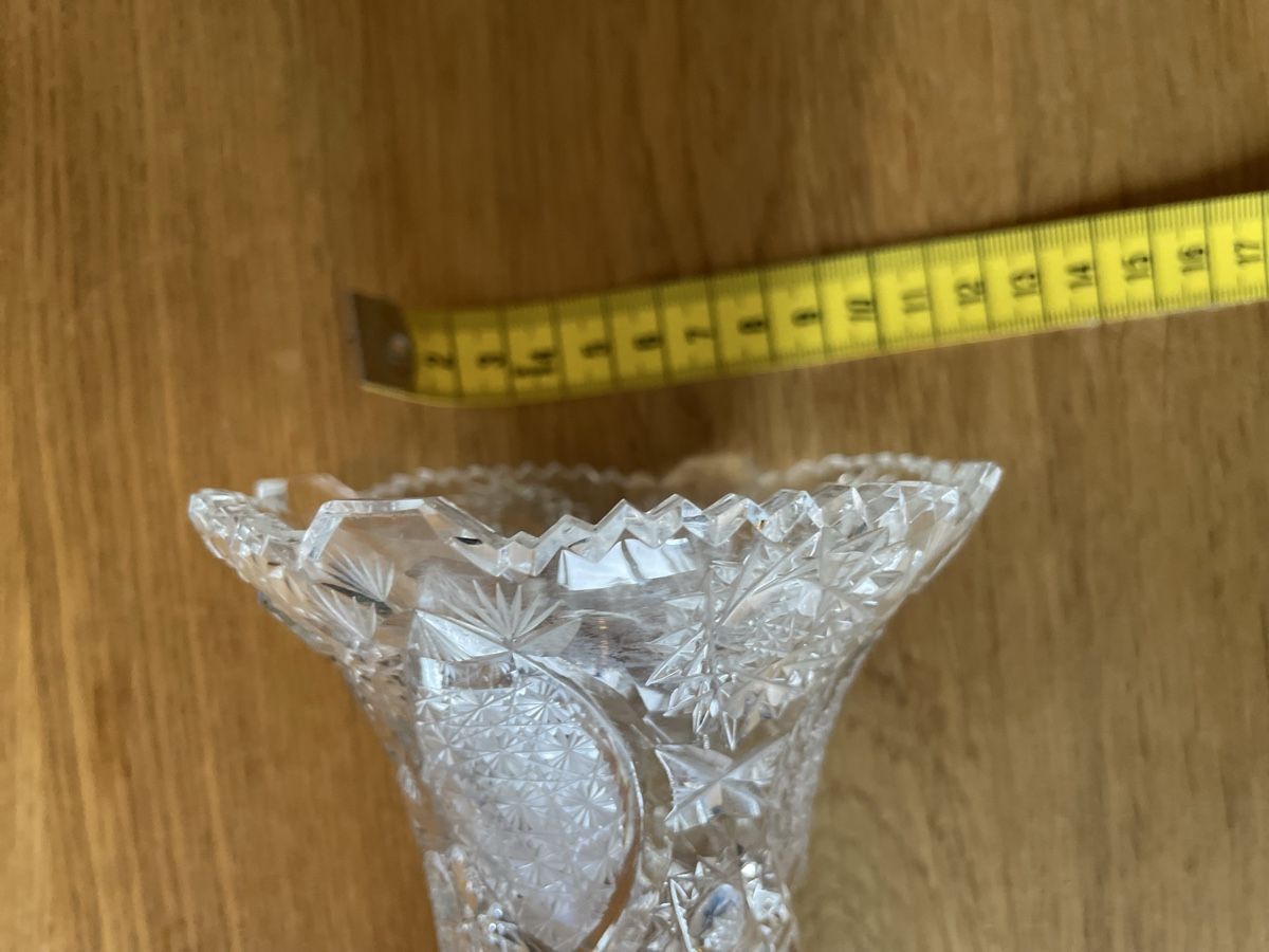 Vasi & Recipienti: Kristall Vase mit Silberfuss,  – Usato da Bern venduto da roa80 2