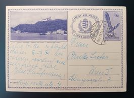 UNGARN, BILDPOSTKARTE/GANZSACHE NACH WIEN 1921