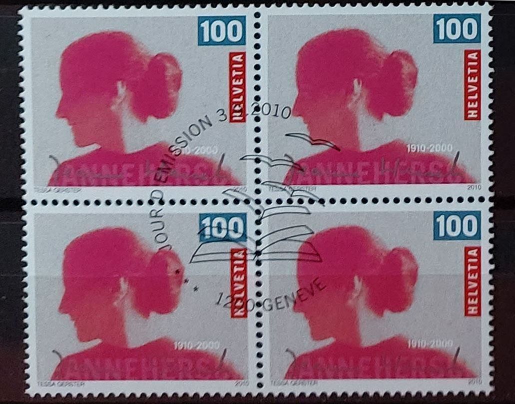 Alle Briefmarken: B1367 - Jeanne Hersch B4 1er jour – Gebraucht aus Trélex von Phil_Albert