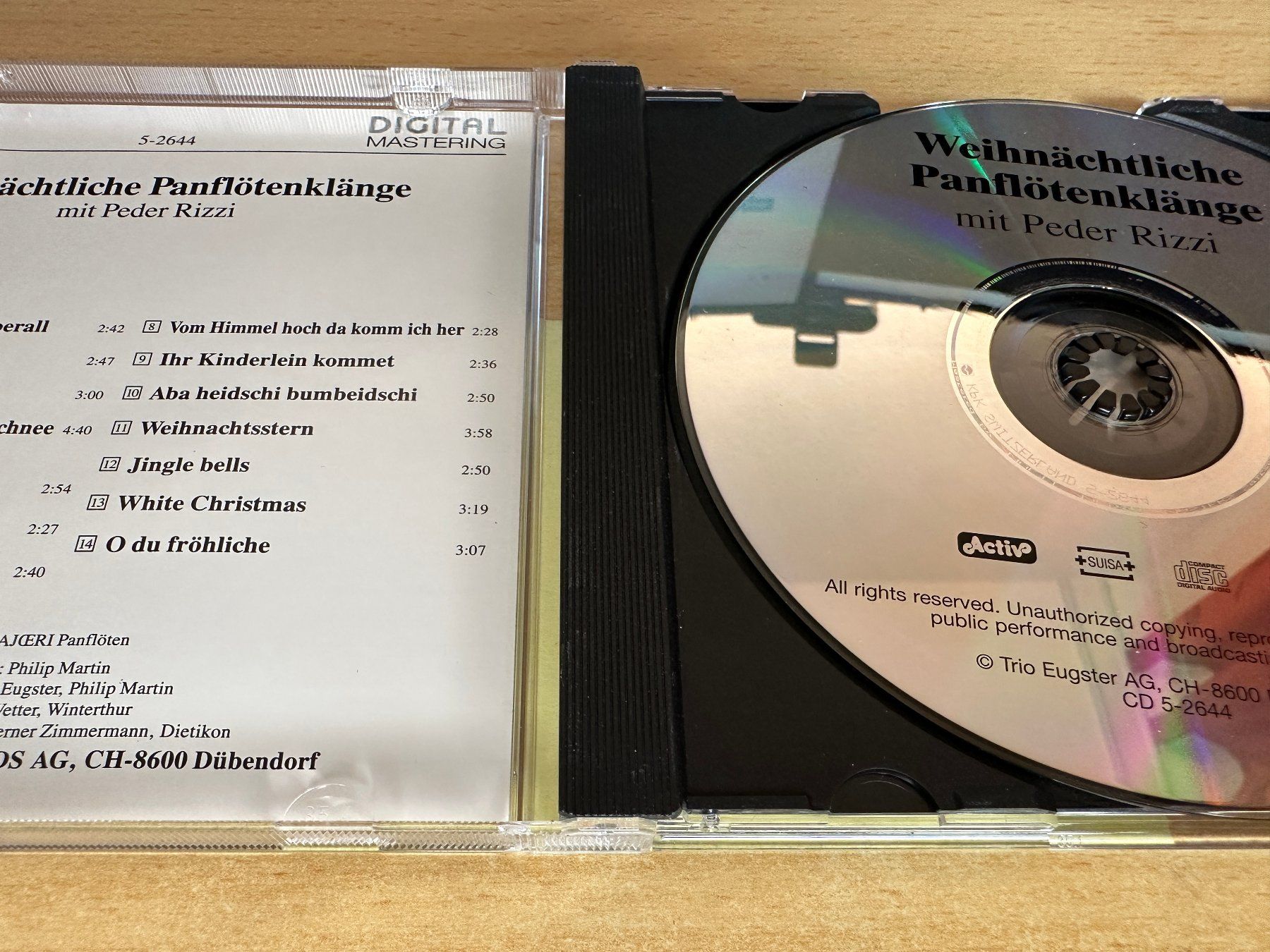 CD: Rizzi Peder - Weihnächtliche Panflötenklänge – Usato da Rikon im Tösstal venduto da Alpenmutz 2