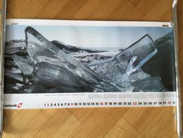 Swissair Kalender 1990, ungebraucht, mit orig. Aufhängern