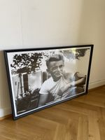 Poster James Dean gerahmt schwarz weiss gross