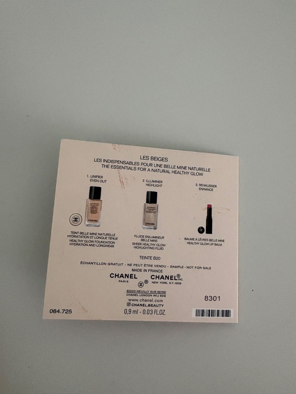 Chanel Maquillage: Chanel Les Beiges Teint B20 Foundation Sample – Neuf avec emballage d'origine à Muzzano par Sidney_3 2