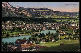 AK Solothurn, Teilansicht mit Kirche