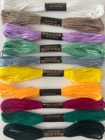 10x Stickgarn neu