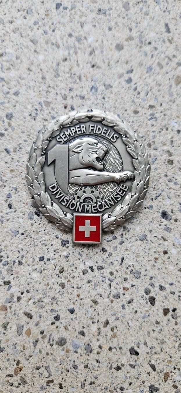 Schweizer Armee Placchette & Badge: *** Beretemblem Silber *** – Nuovo (secondo la descrizione) da Riedholz venduto da fr_sIruP