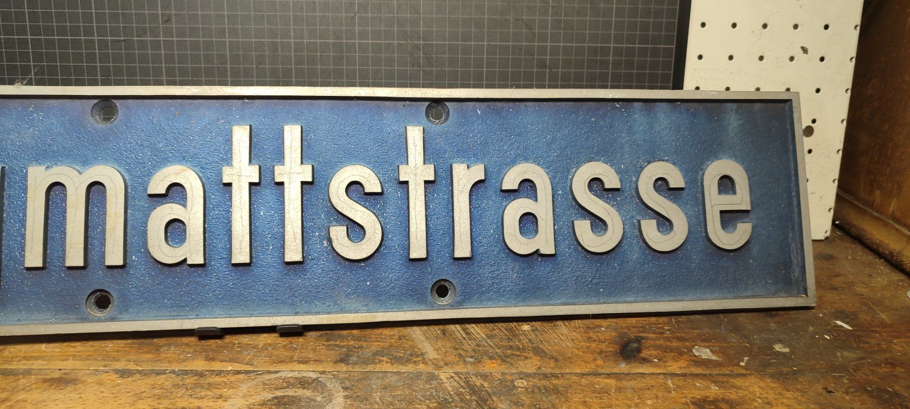 Insegne: Wunderschönes Strassenschild Nr 4 Siegmattstrasse – Usato da Gelterkinden venduto da MYSTOREFORYOU4460 4