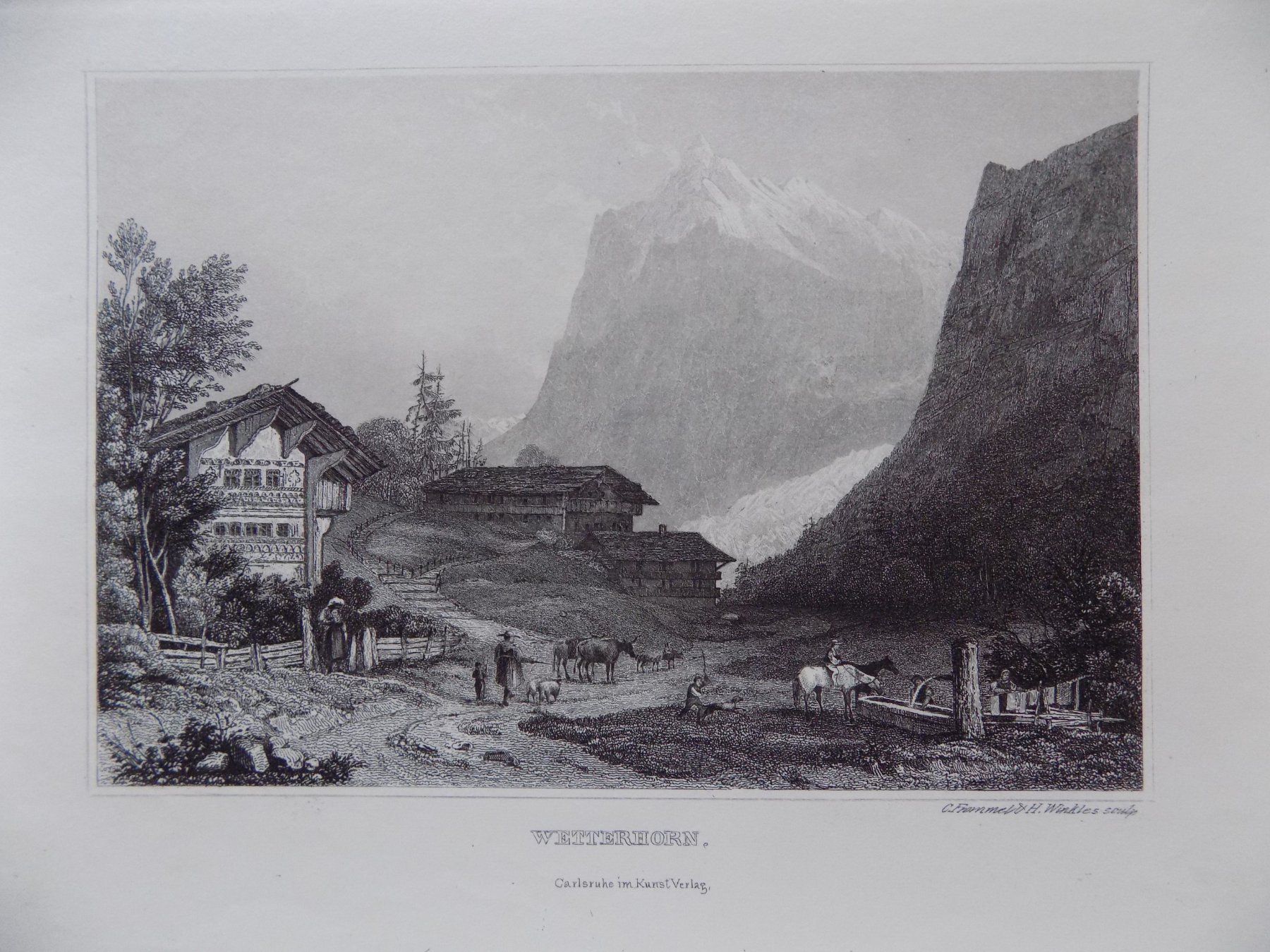Gravures: Wetterhorn – D'occasion à Risch par Rischli15 1