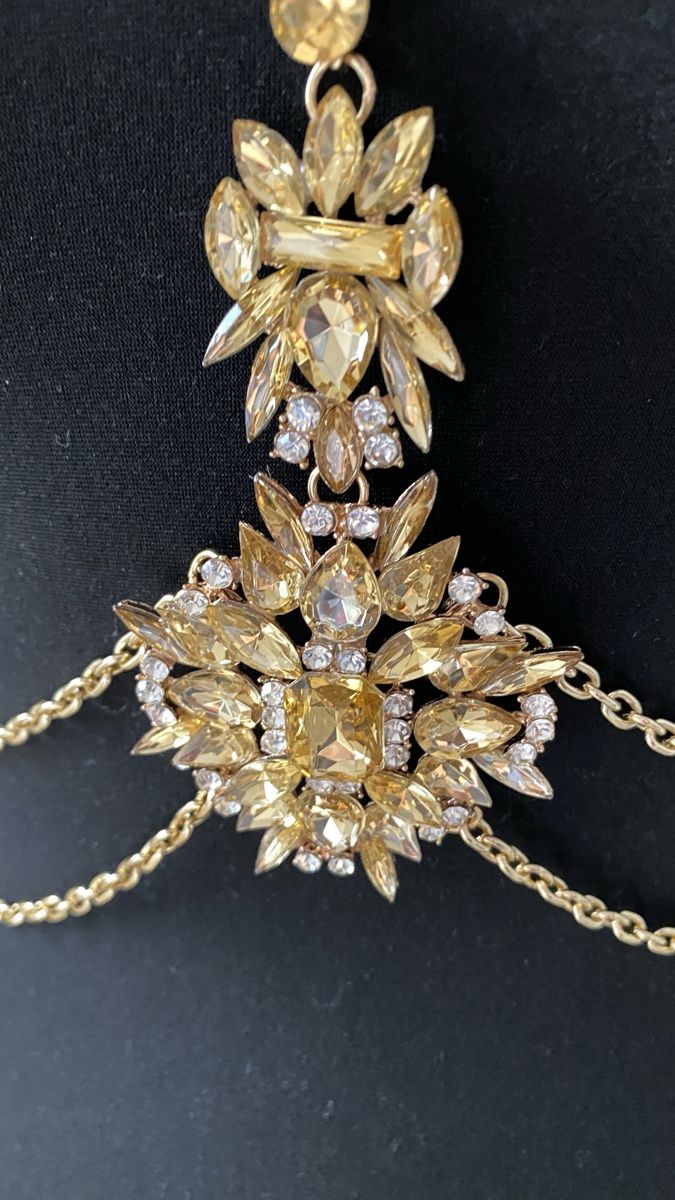 Catenine: Körperkette goldfarben mit Schmucksteinen  – Usato da Niederglatt ZH venduto da neunzehn82 1