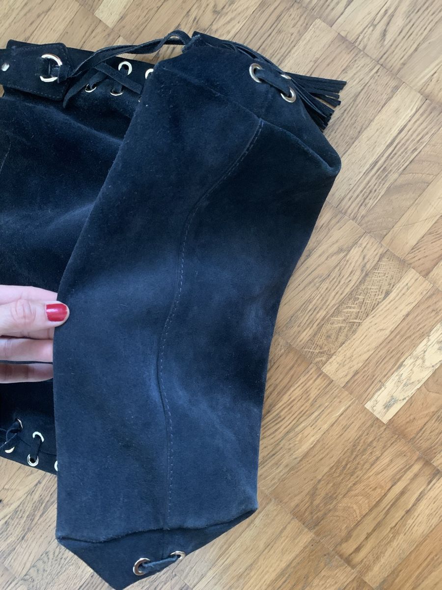 Borse da donna: Paul Kehl wildleder tasche blau – Usato da Zürich venduto da Nikuska32 2