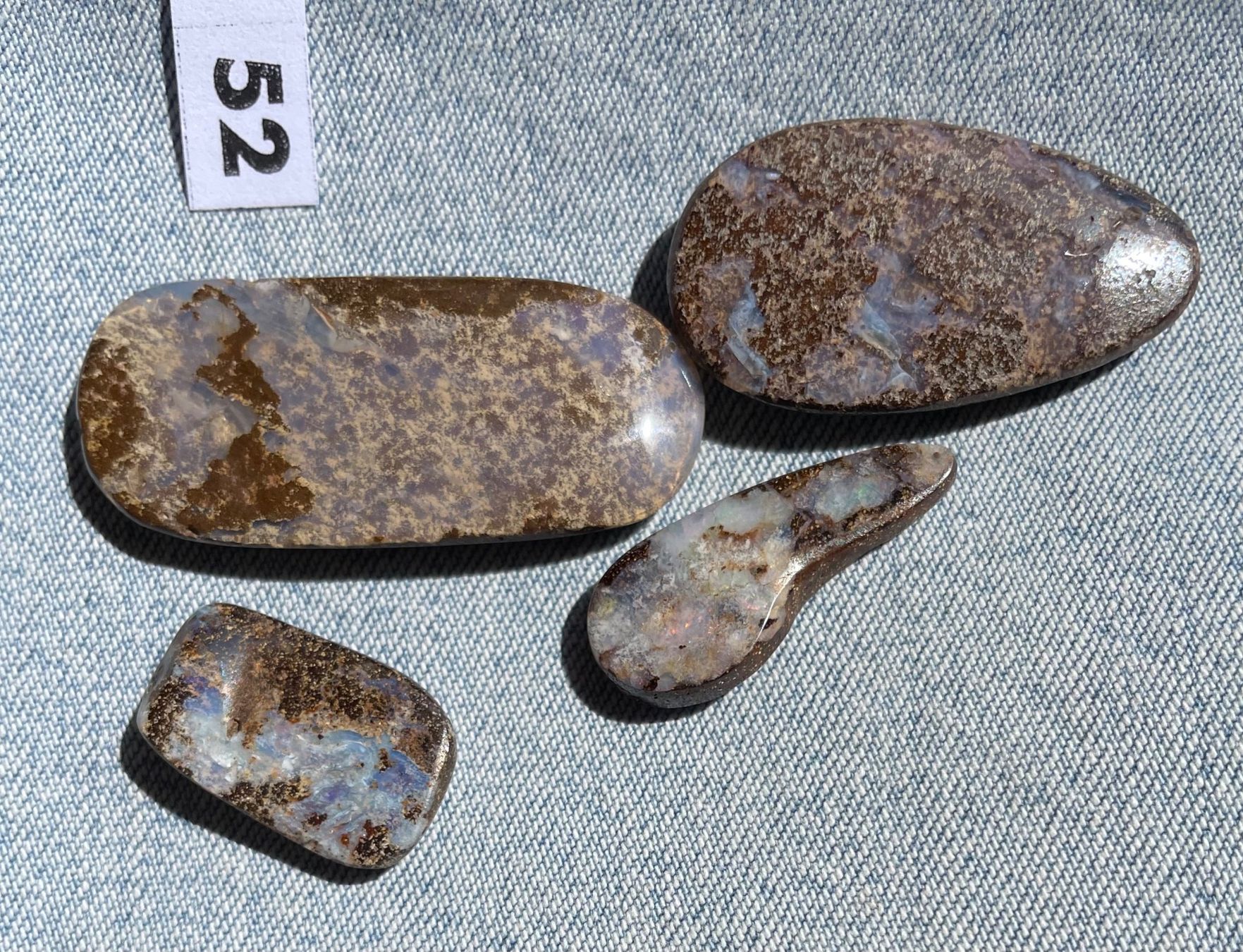Fossilien: 4 Cabochon Opal echt  neu gross       TOP Geschenk Idee – Neu und originalverpackt aus Leuggern von gemshow 7