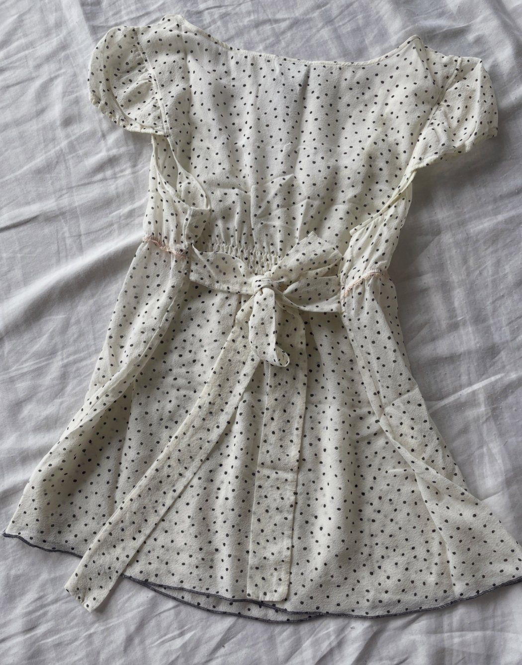 Intimissimi Tops: White Polka Dot Babydoll Blouse Top – Gebraucht aus Genève von toandfrom 4
