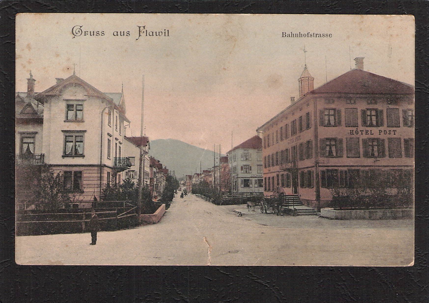 Cartoline postali: #Gruss aus Flawil , Bahnhofstrasse – Usato da Reichenburg venduto da Pipo-67