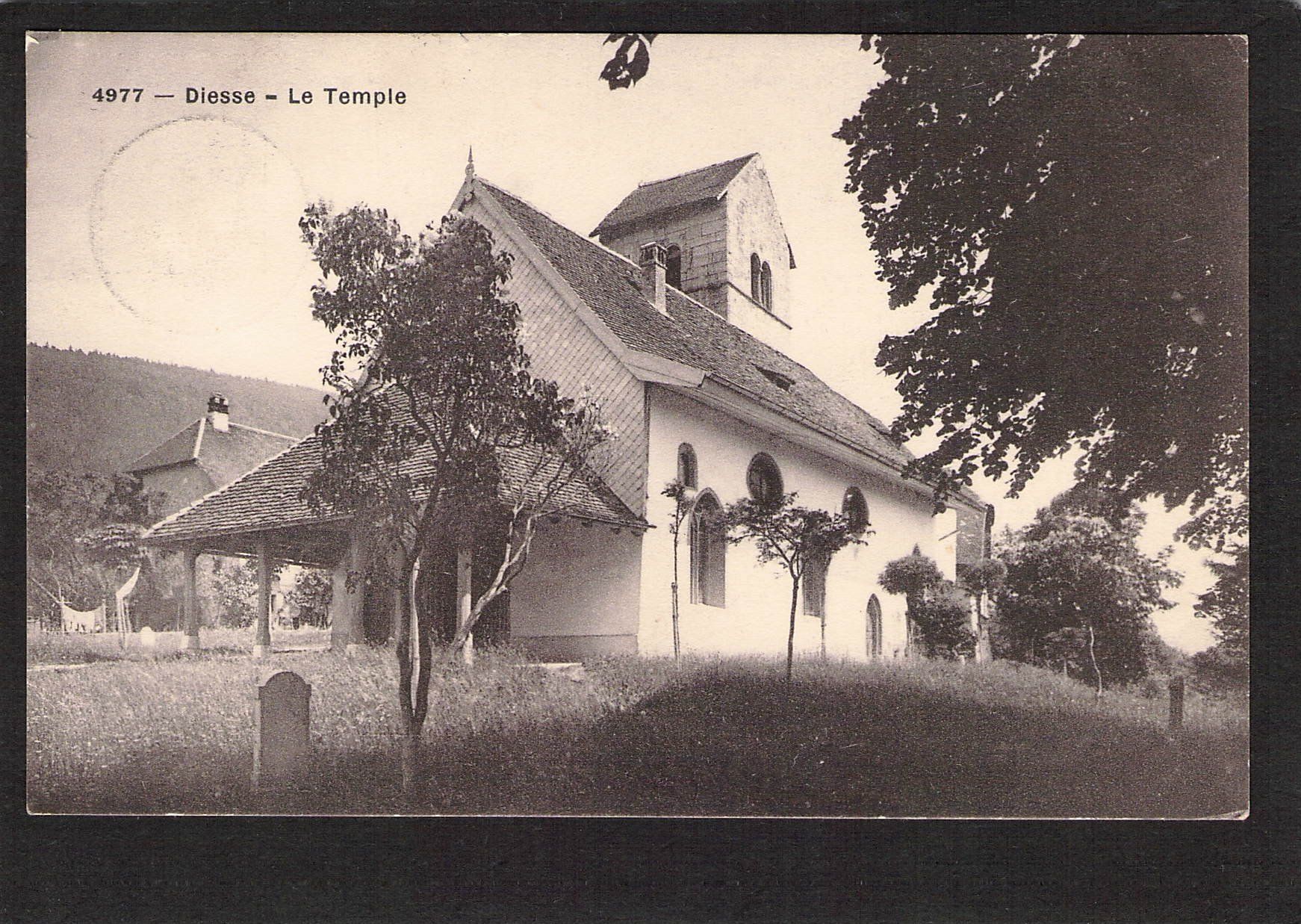 Cartoline postali: #Diesse BE , Le Temple , gel. 1924 – Usato da Reichenburg venduto da Pipo-67