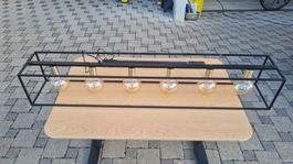 Pendelleuchte / 5-Lampen / Schwarz / XXX-Lutz / läuft!