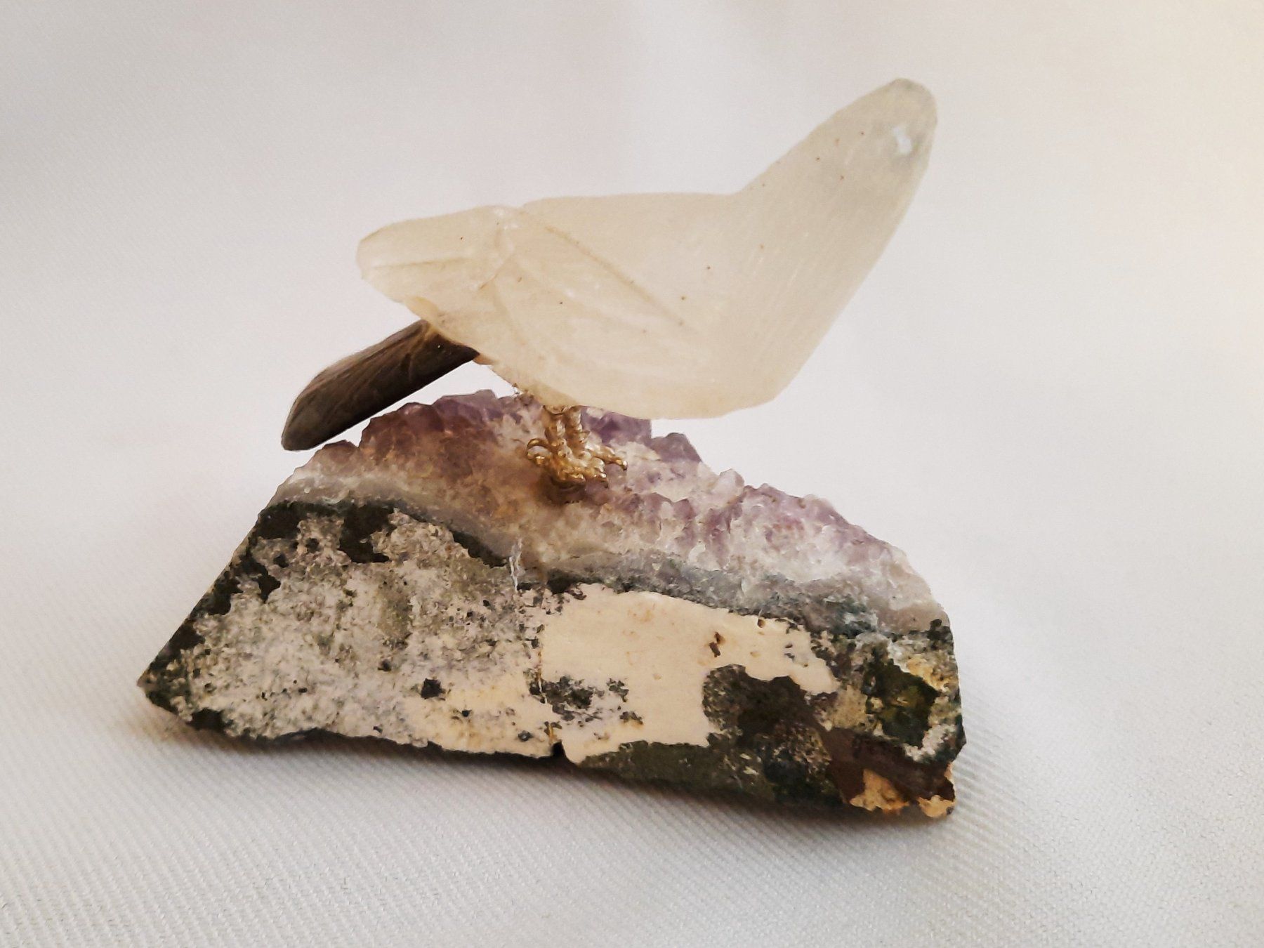 Minéraux & Lithothérapie: 2 Amethyst mit Papagei – D'occasion à Beinwil am See par Restwert_Beinwil 4