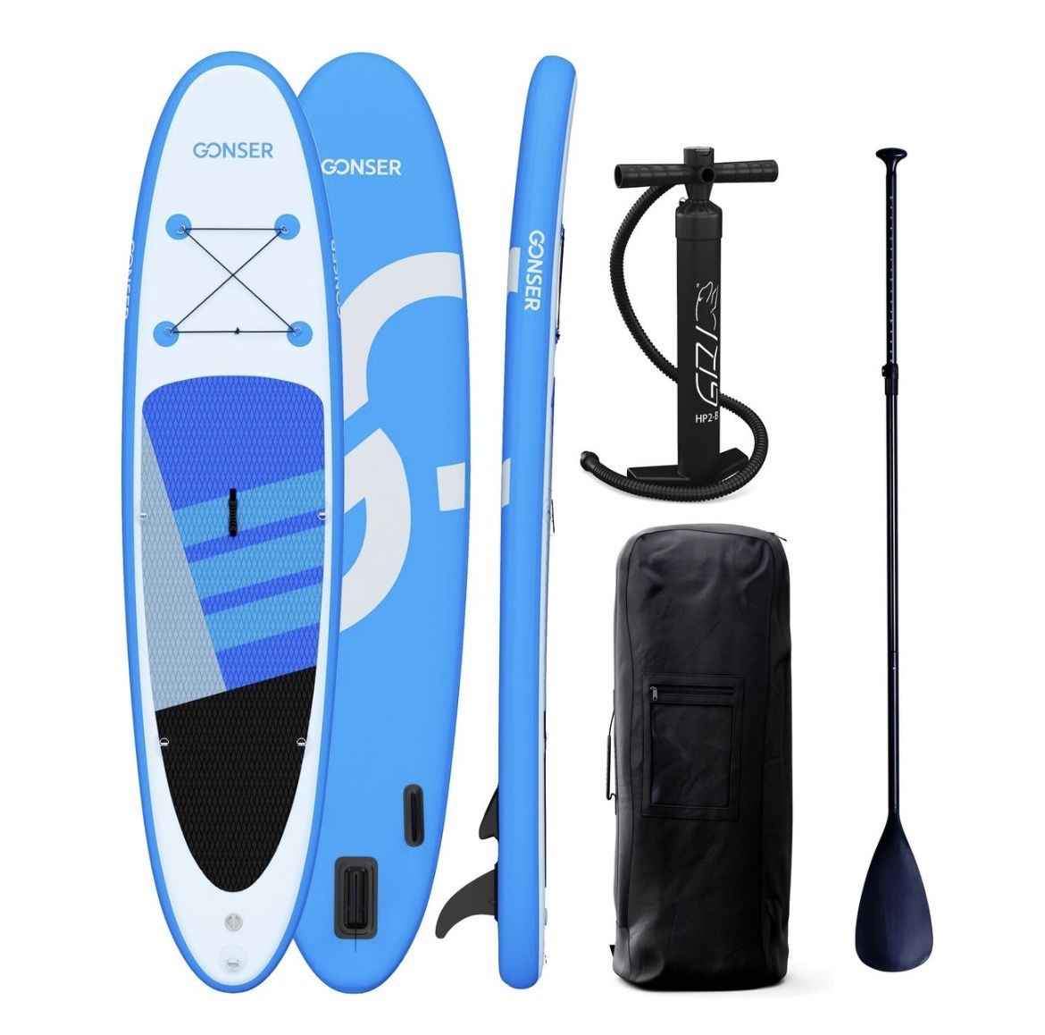 Gonser Schlauchboote, Kajaks & Kanus: SUP paddleboard complete set – Gebraucht aus Genève von fp3_t2g7