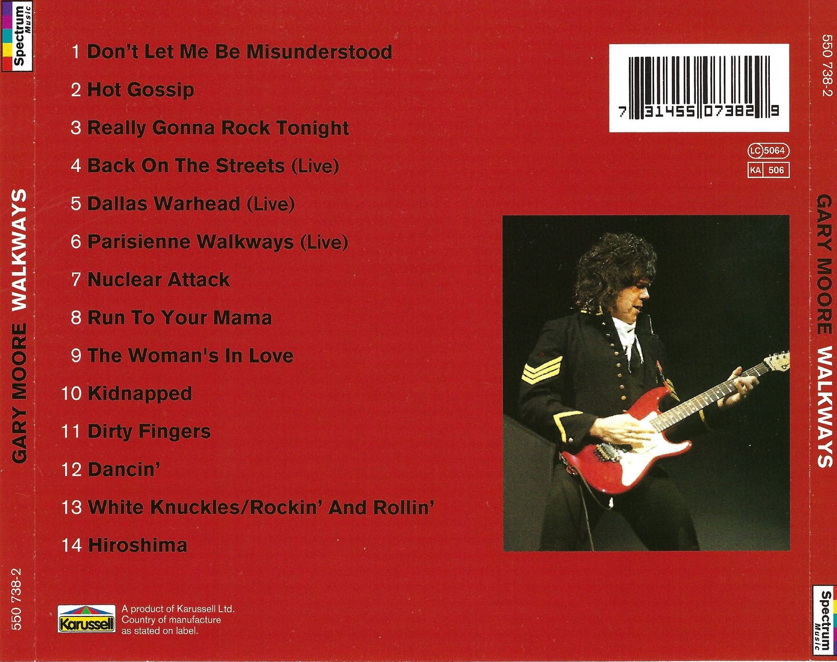 CD: CD: GARY MOORE - Walkways – Usato da Rotkreuz venduto da groeli69 1