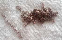 Lot de 20 chaînettes d'extension couleur cuivre pour bijoux