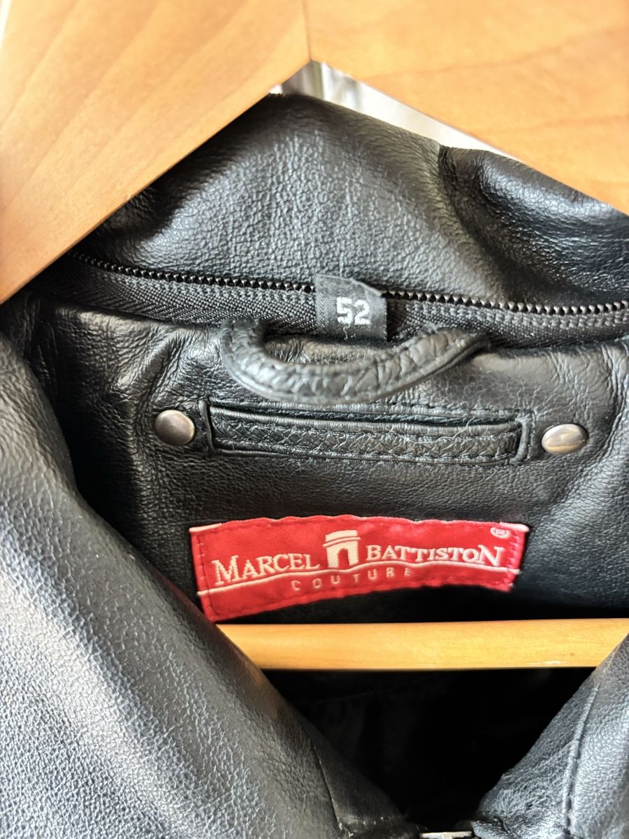 Giacche: Veste en cuir Marcel Battiston, Taille 52 – Usato da vevey venduto da amartign1 2