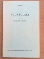 Vocabulary to english spoken - H. Herter (1964)
