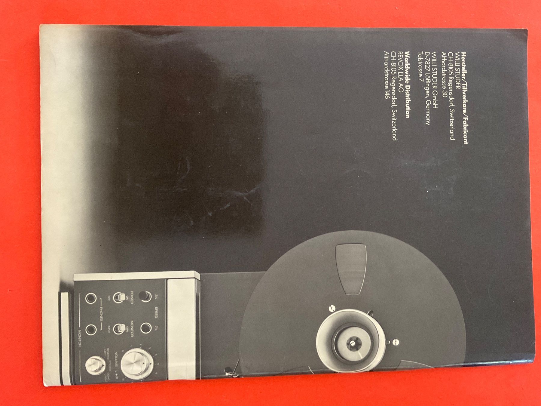 Revox Apparecchi a nastro: ReVox B 77  Bedienungsanleitung – Usato da Langenthal venduto da Kotade 1