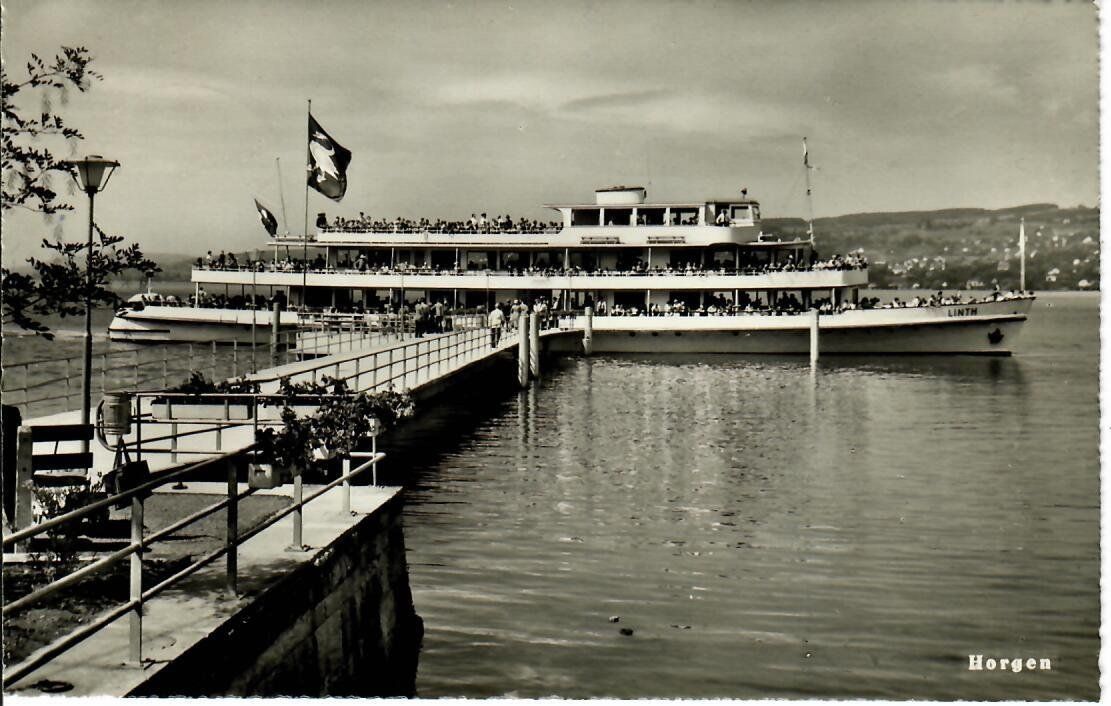 Cartoline postali: Horgen mit Schiff – Usato da Hochdorf venduto da Ziegel-16