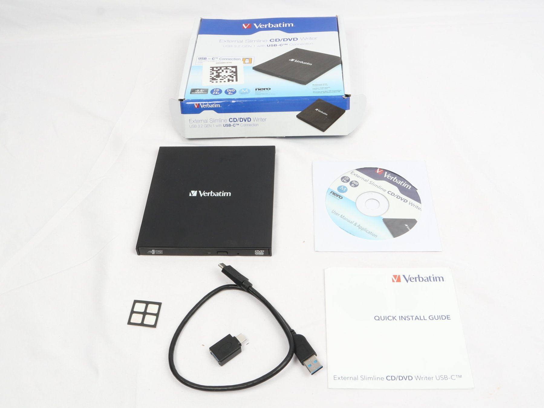 Verbatim Enregistreurs: VERBATIM External Slimline CD/DVD Brenner – D'occasion à Steinen par Restwert_Steinen