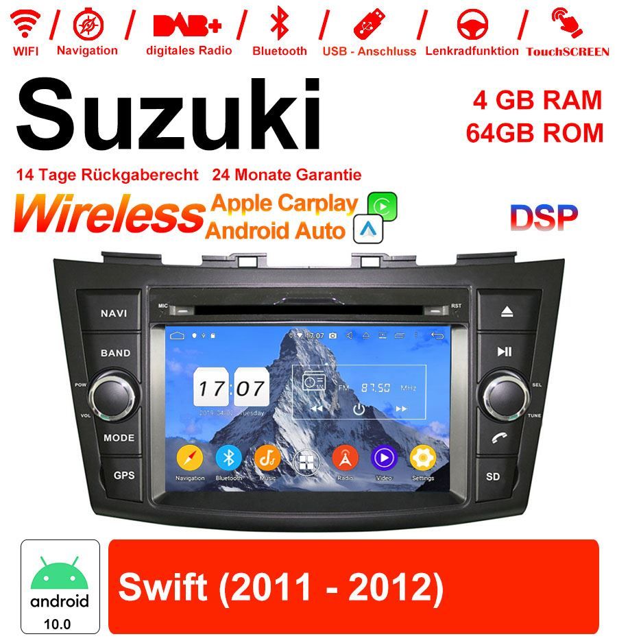 Autoradio: Suzuki Swift 7" Android 10.0 Autoradio – Nuovo e nell'imballaggio originale da Malans GR venduto da BUYBEST-Schweiz